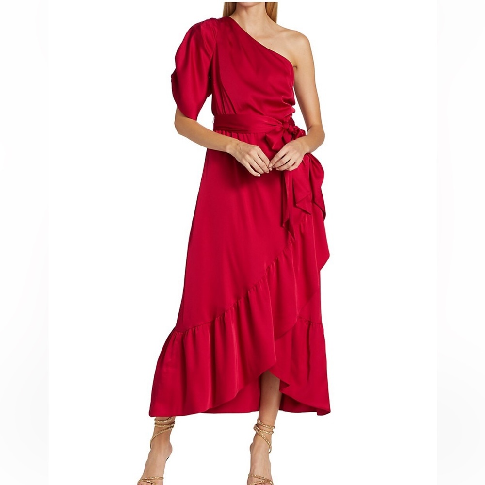 Topanga Faux Wrap Midi Dress - NWOT